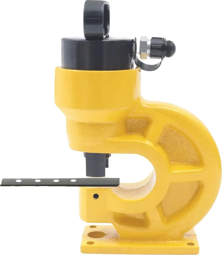 Perforateur hydraulique 31 tonnes jaune - Poinçonneuse design ergonomique