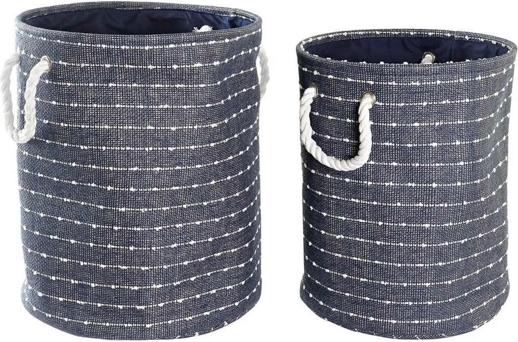 Grand panier de rangement en polyester durable avec poignées renforcées
