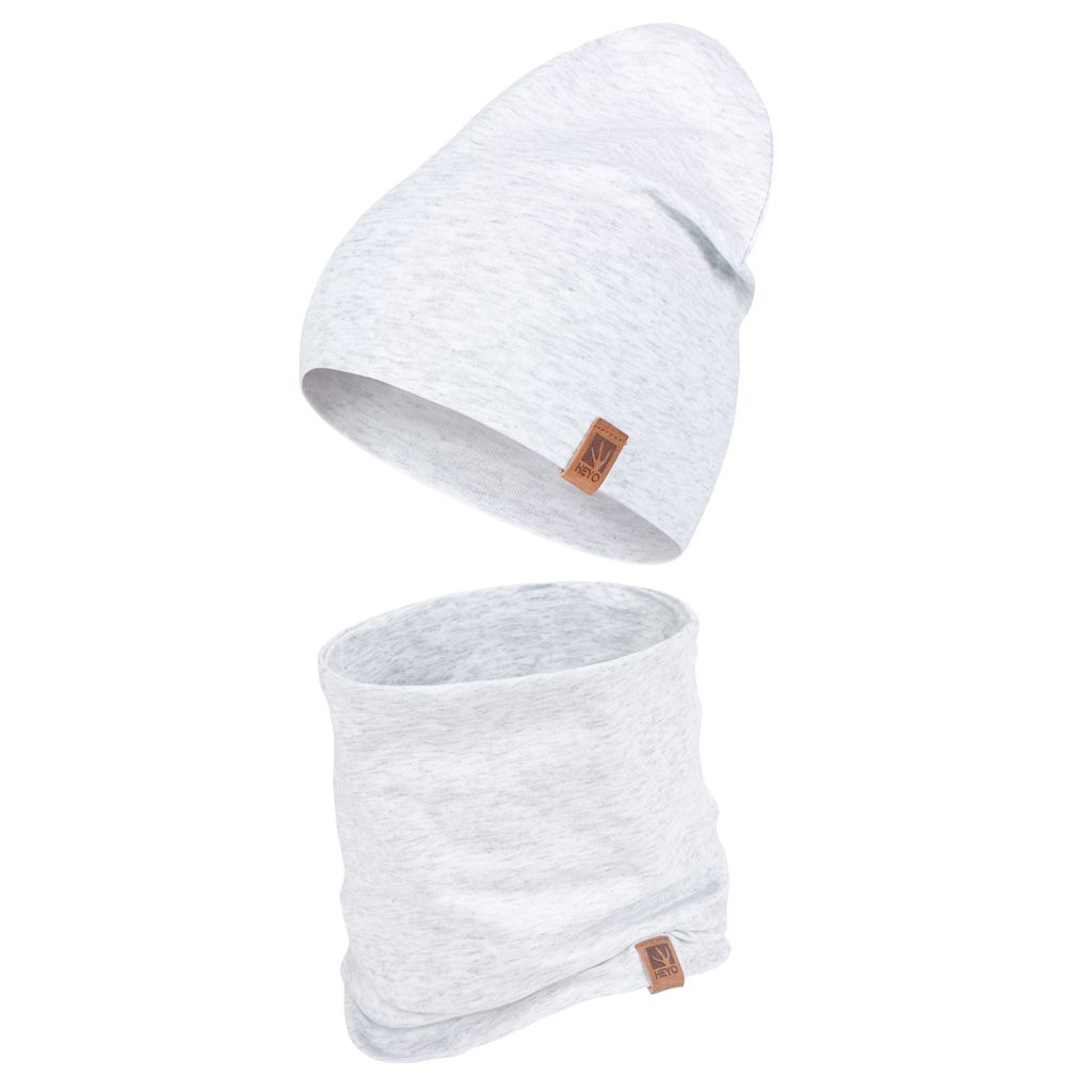 Detská sada čiapka + nákrčník HEYO šedá 48-56 cm Obrázok produktu 