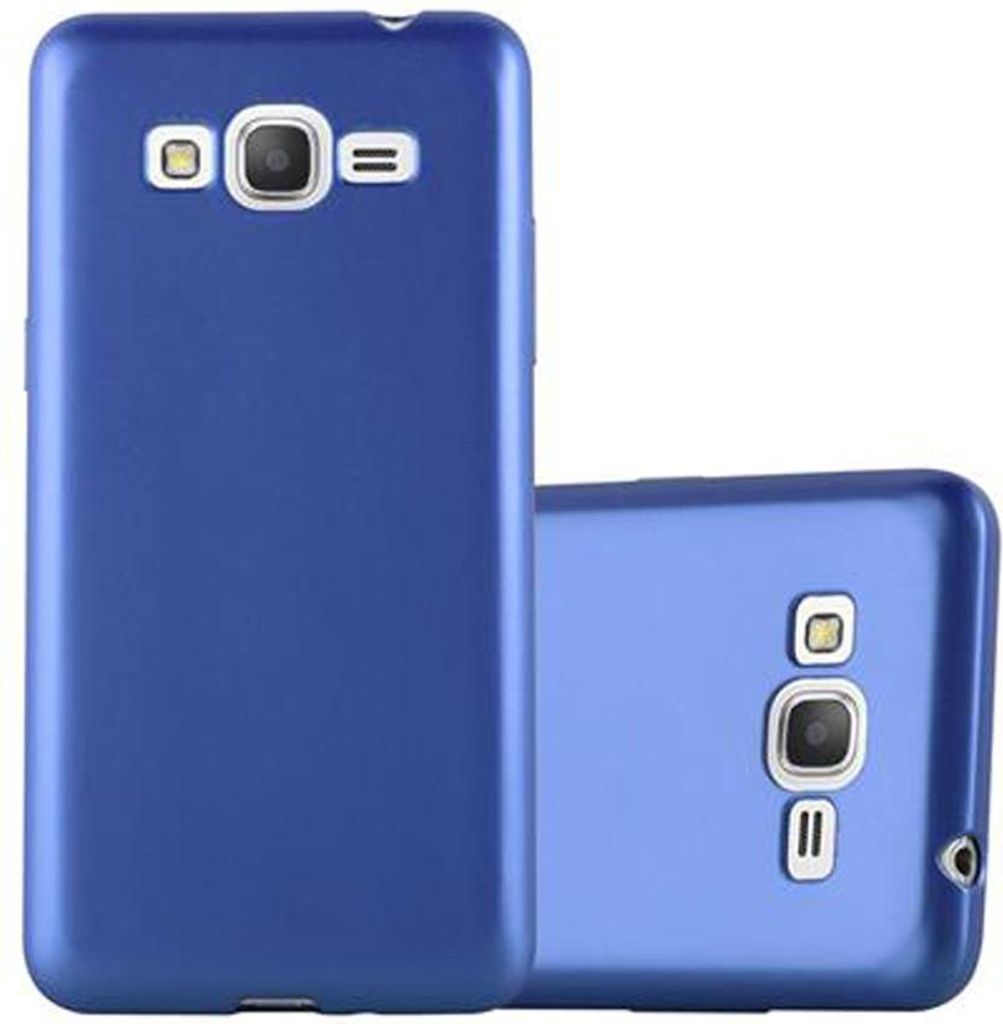 Cadorabo Schutzhülle für Samsung Galaxy GRAND PRIME Hülle in Blau Handyhülle TPU Silikon Etui Cover Case
