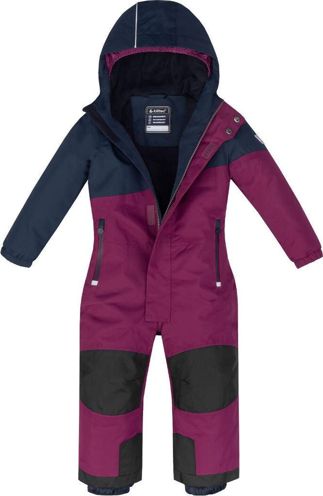 Kinder Mädchen Skianzug beere rot blau 104 Winteranzug Produktbild 2