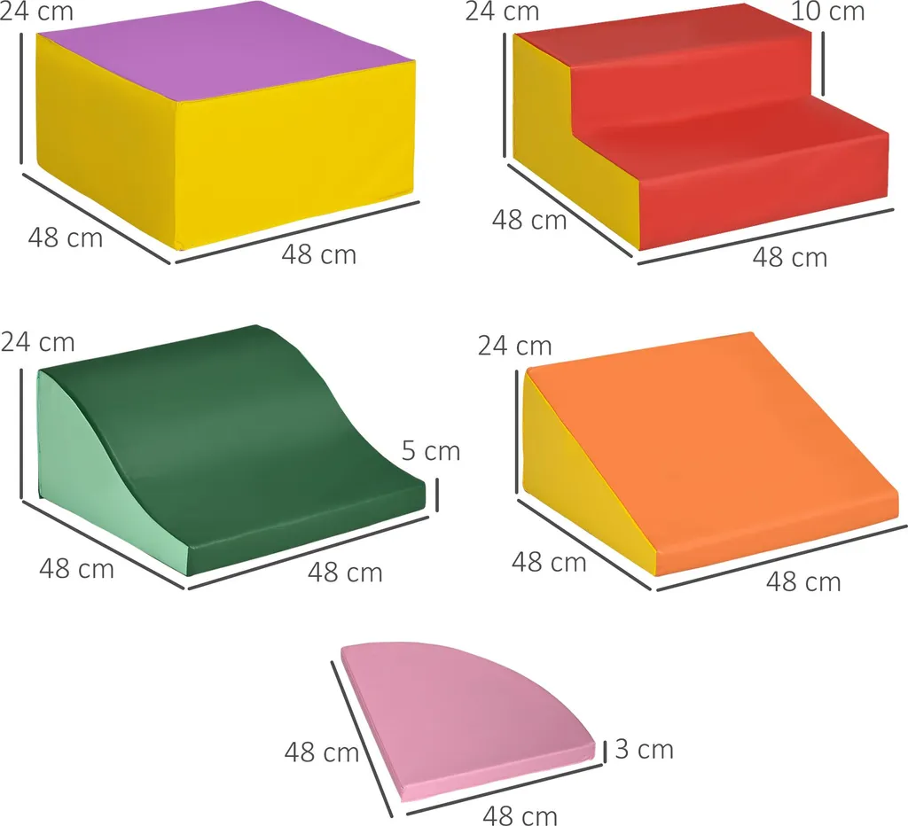 Blocs de construction géants en mousse EPE revêtement synthétique 6x - 5