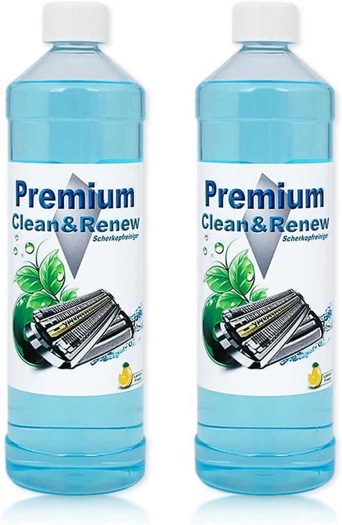 2 Liter Premium - Scherkopfreiniger der Spitzenklasse - Clean & Renew, für Braun Kartuschen (2 x 1 Liter)