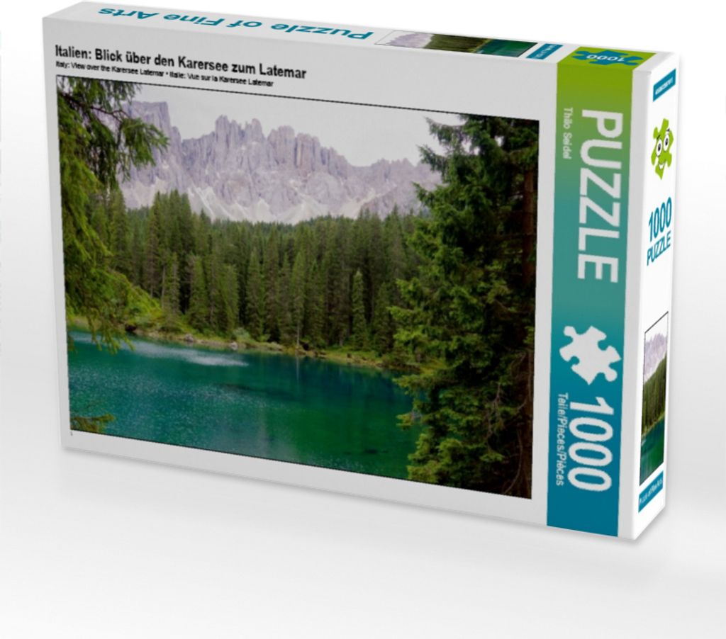 Calvendo Italien: Blick über den Karersee zum Latemar 1000 Produktbild 