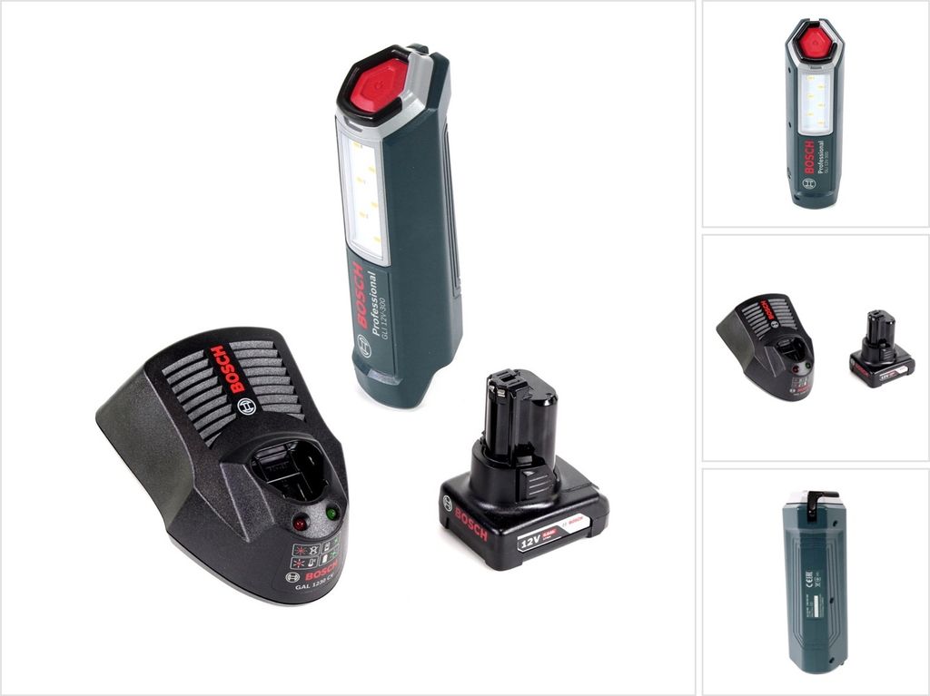 Bosch Professional GLI 12V-300 Akku Lampe + 1x GBA 12V 6,0 Produktbild 