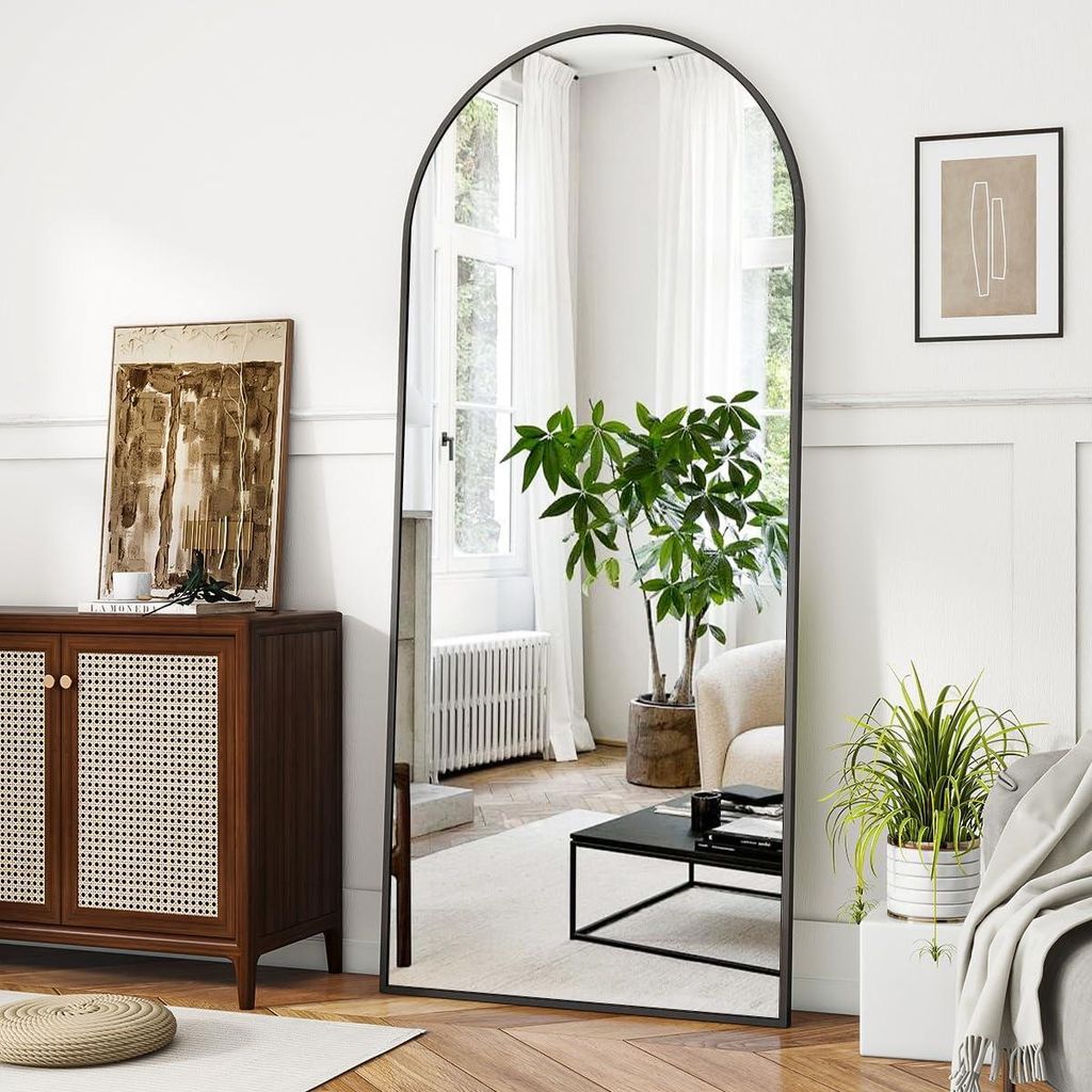 Koonmi Standspiegel mit gewölbtem Top, 180 x 76 cm Groß Produktbild 