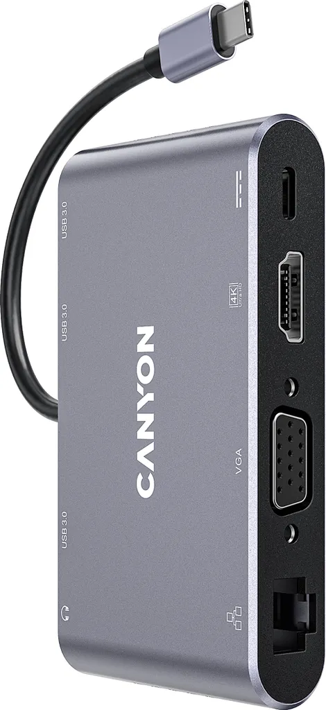 Hub USB-C de bureau Canyon pour connecter un double écran de PC