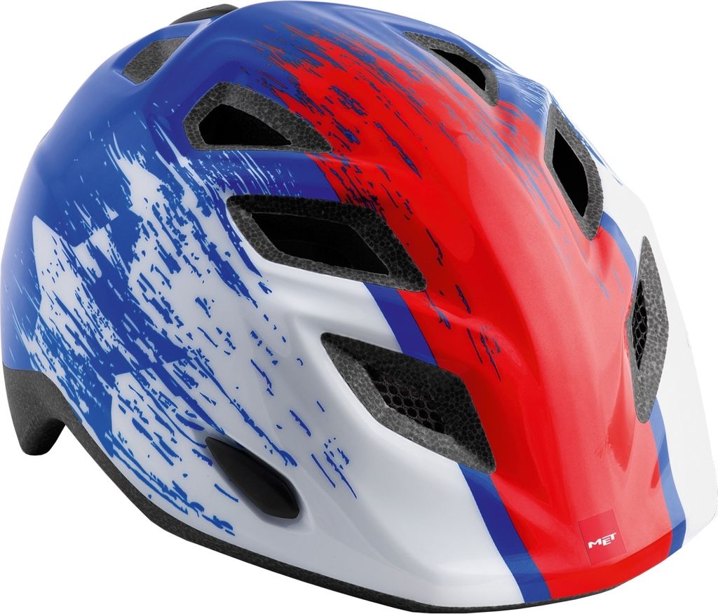 MET Kinder Fahrradhelm Elfo , Held - Blau Rot