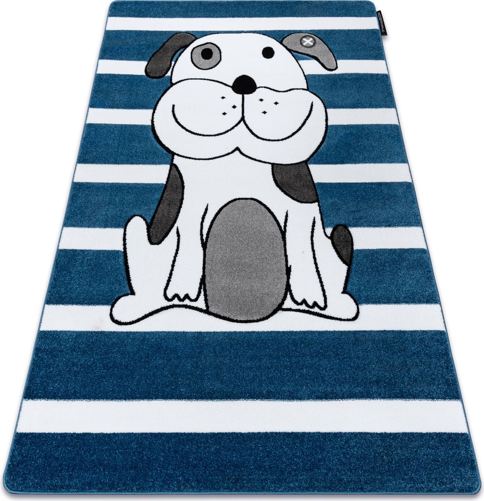 Kinderteppich PETIT HÜNDCHEN blau Blau 140x190 cm