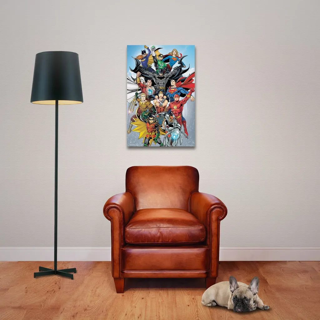 Poster DC Comics Rebirth 61 cm avec Suspension Bois - Fini les Posters Plies