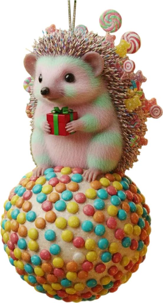 Weihnachtsschmuck mit Tiermotiven, 2D-Acryl-Wildtiere auf Kugel, zum Aufhängen für den Weihnachtsbaum, die Weihnachtsfeier oder als Dekoration f...
