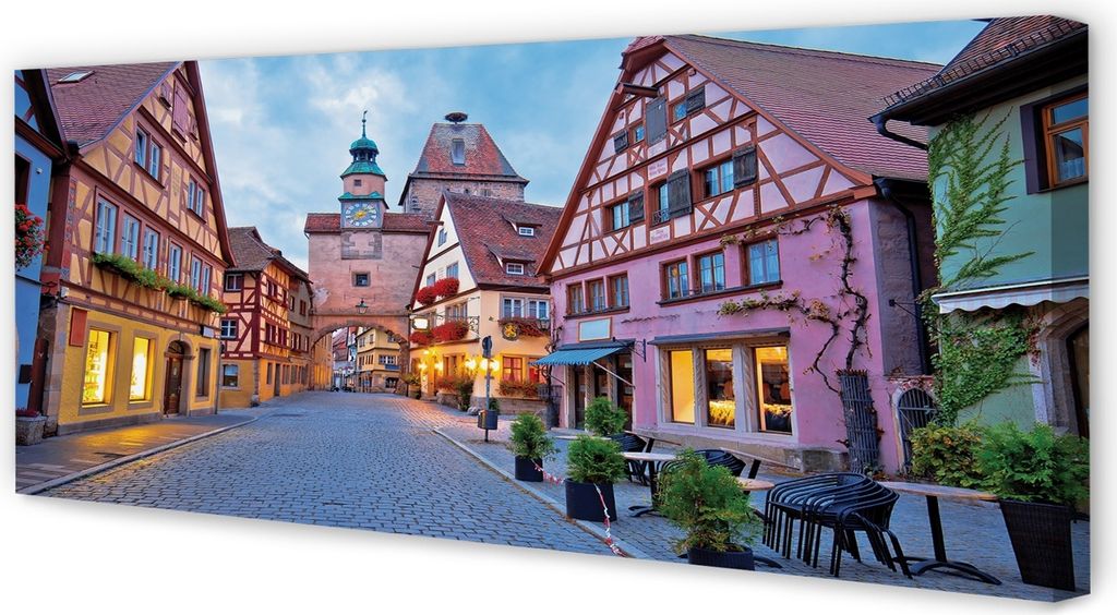 Leinwandbild 125x50 Wandkunst Deutschland Altstadt