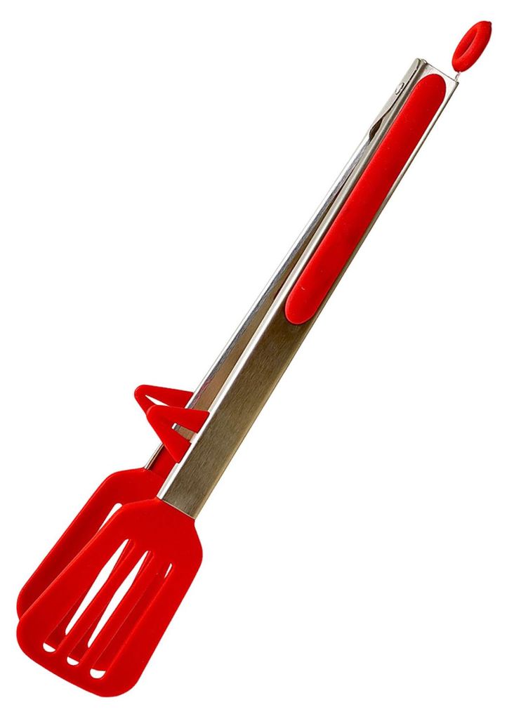 Edelstahl-Gastronomiezange, rutschfest, ergonomisch, hitzebeständig, spülmaschinenfest, spülmaschinenfest, unverzichtbares Küchenutensil