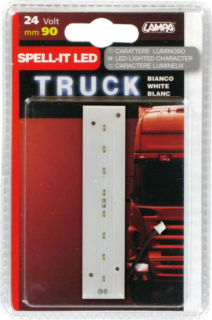 Klebebuchstabe Lampa LED Lampa Led, 90 mm, 24V - Weiß - I