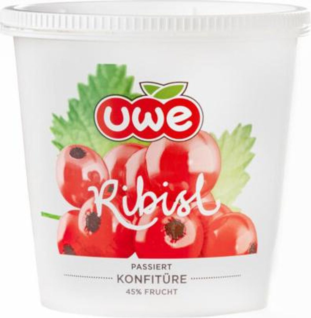 Konfitüre Ribisel rot passiert 700g von Unterweger Konfitüren UWE