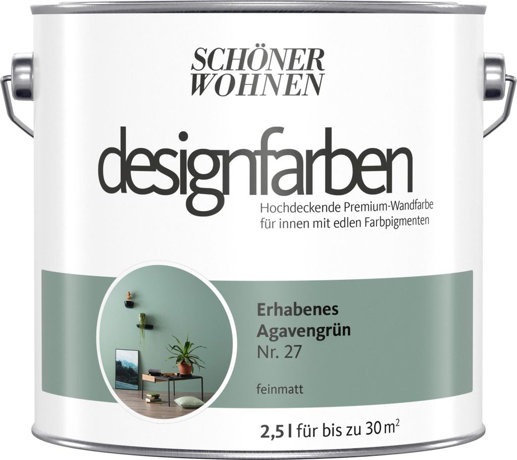 Schöner Wohnen Designfarben 2,5 Ltr. Erhabenes Agavengrün Produktbild 