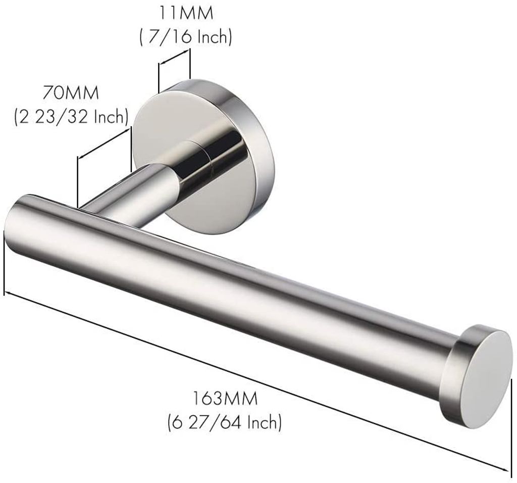 Toilettenpapierhalter, Gebürstetes Gold, SUS304 Edelstahl, Tragkraft 6 Kg