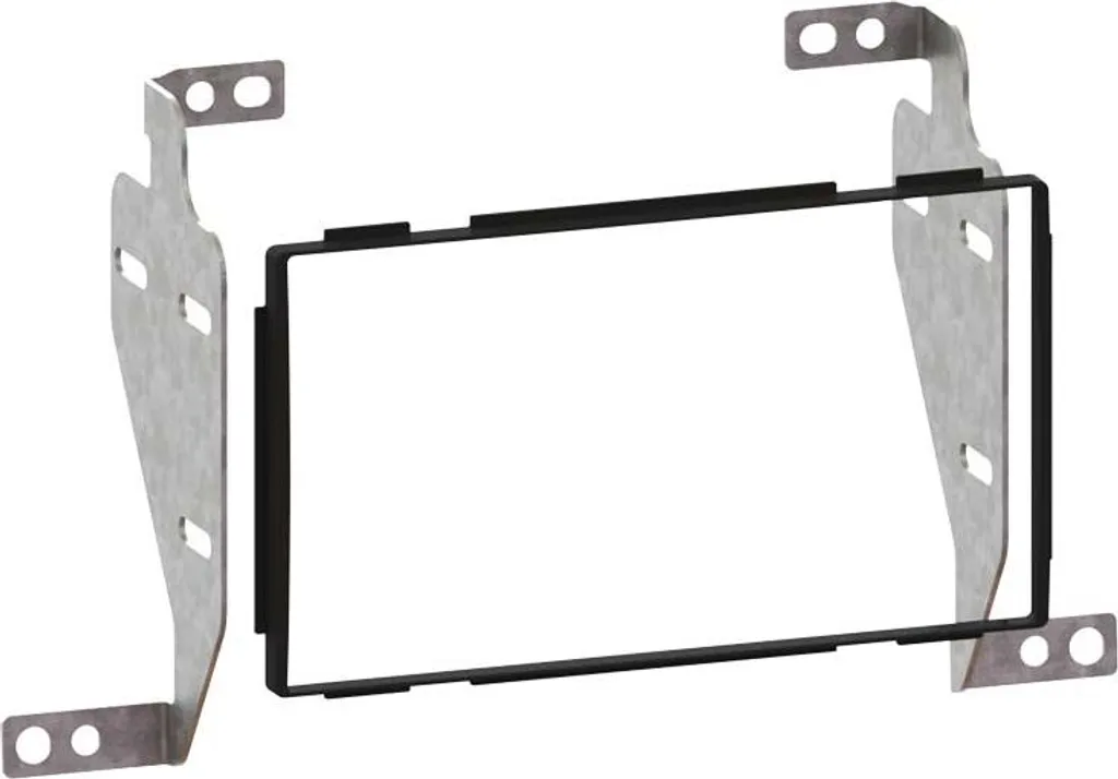 Façade Radio ABS Noir Mat 2-DIN Nissan Juke 10/2010 - Kit Pro