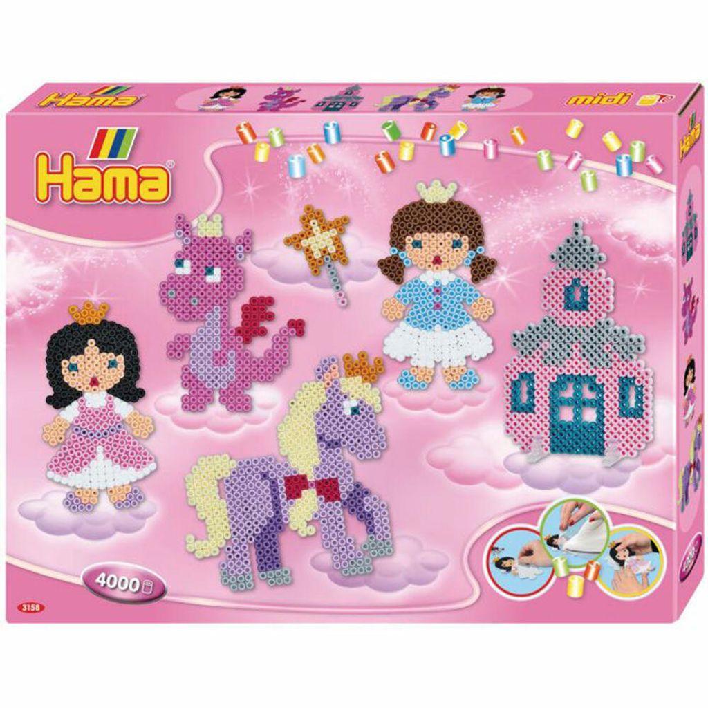 Hama Bügelperlen midi "Fantasy Fun" Geschenkpackung 4.000 Bügelperlen