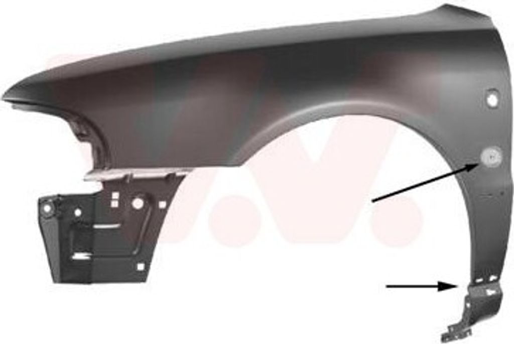 VAN WEZEL 0323653 Kotflügel Vorne Links für AUDI A4 Limousine (8D2, B5) A4 Avant (8D5, B5)