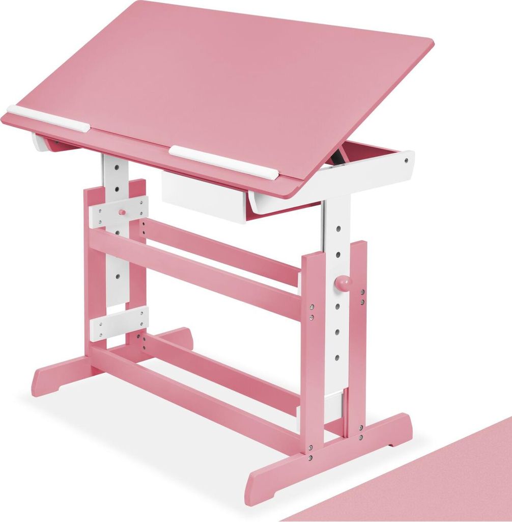 tectake® Schreibtisch aus Holz 109 x 55 x 94 cm Produktbild 