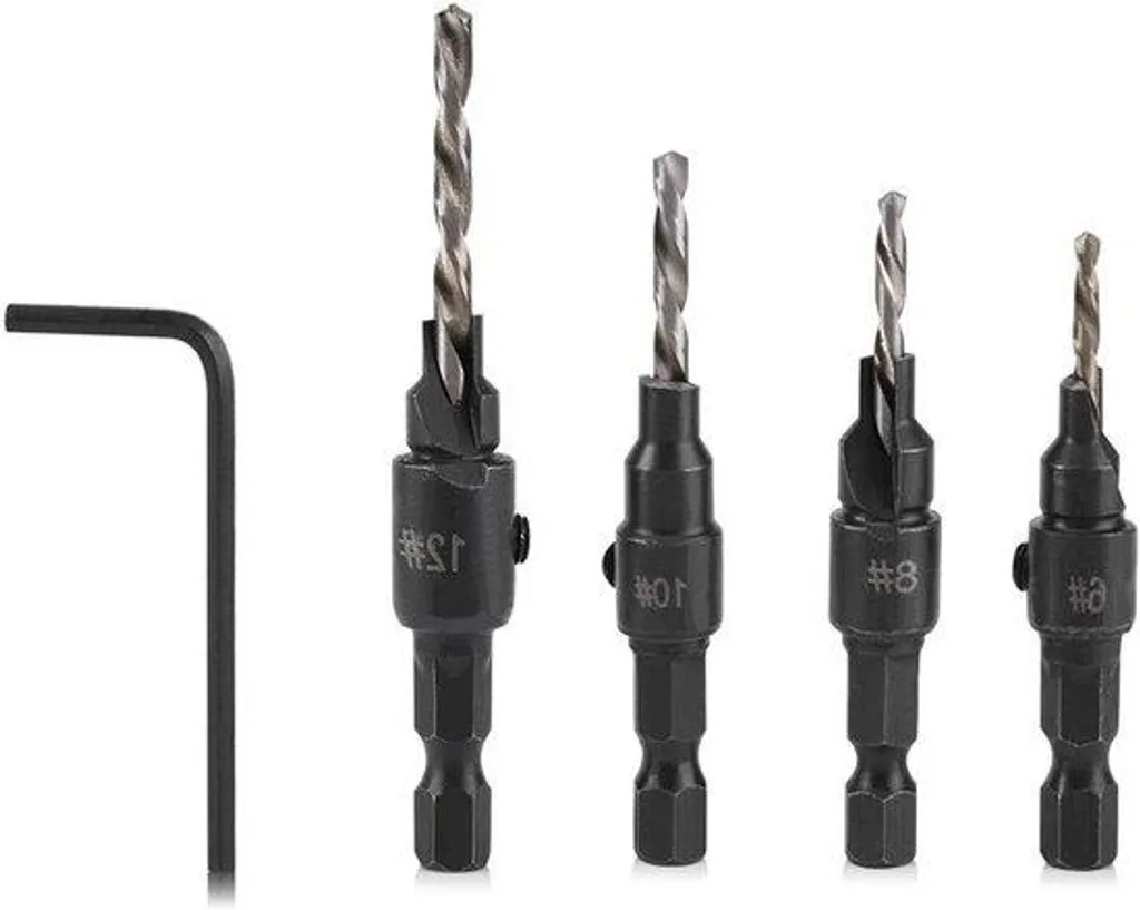 Kit scies cloches tige 1/4 pour encastrer des spots et boîtiers électriques