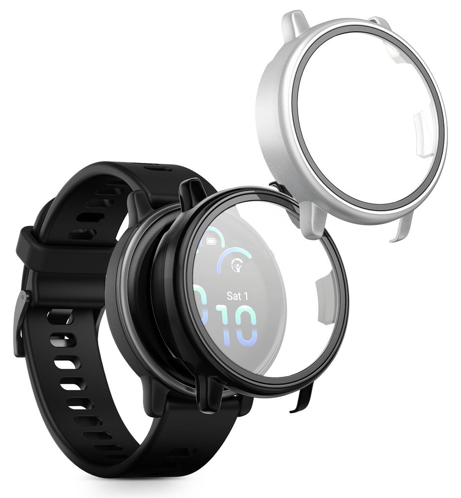 kwmobile 2x Glas Hülle für Garmin vivoactive 6 (42mm) / Produktbild 