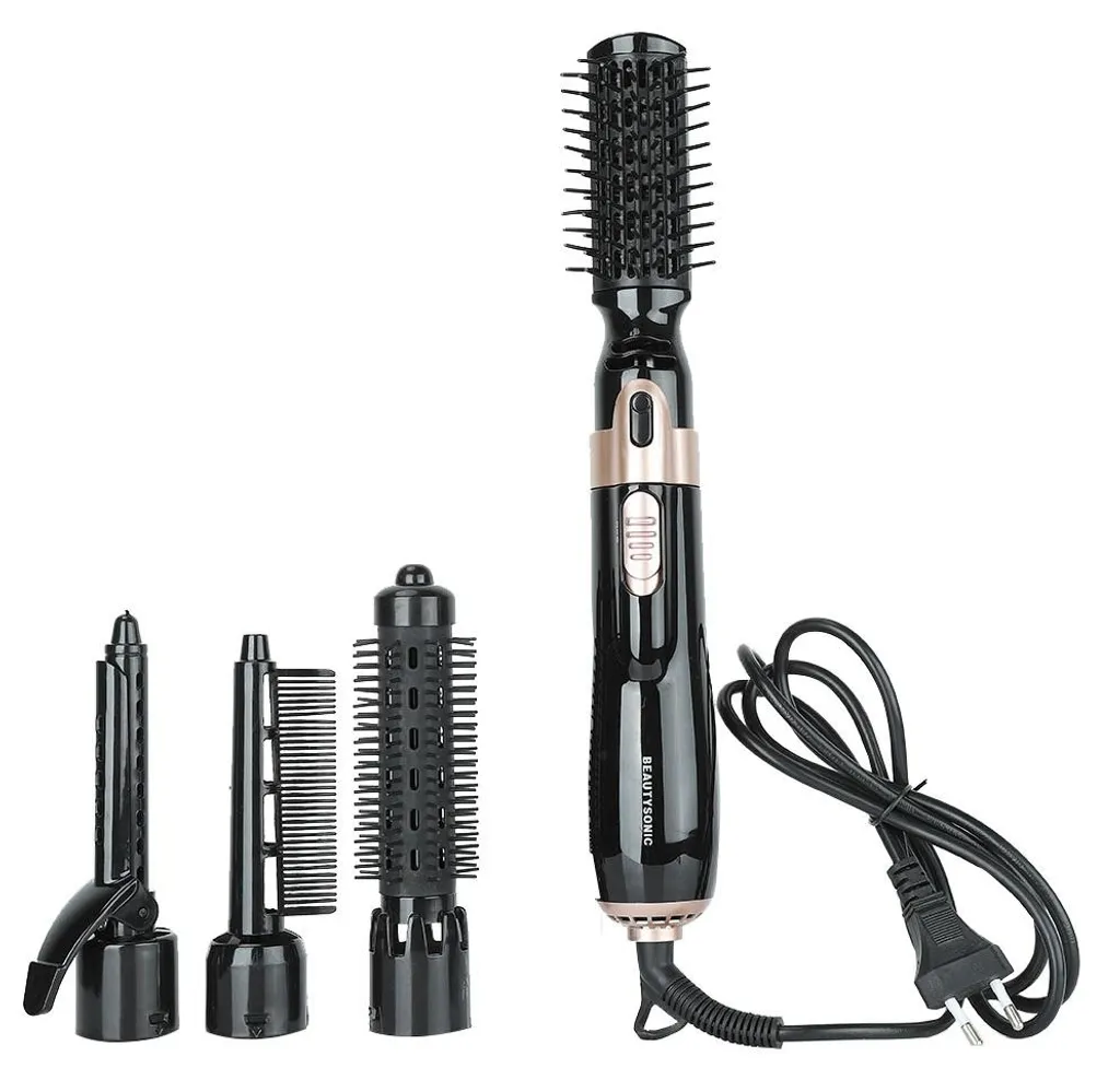 Sèche-cheveux volumisateur 4 en 1 idéal pour brushing et boucles chic