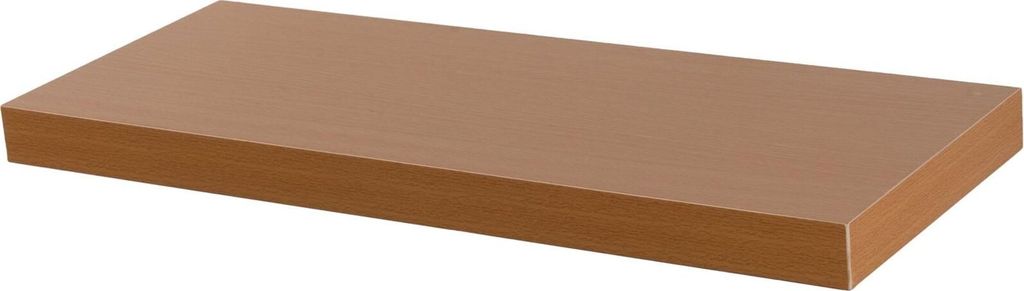 Modernes schwebendes Wandregal – 60 cm – Braun