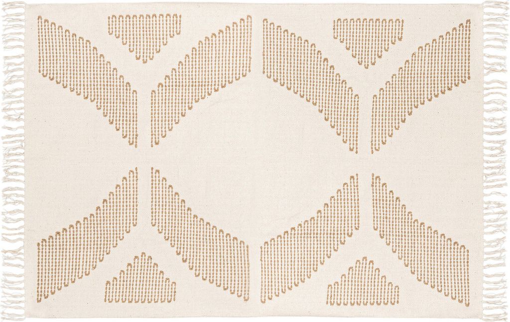 Atmosphera createur d'interieur - Inuit dreams stickerei teppich weiß 120x170cm