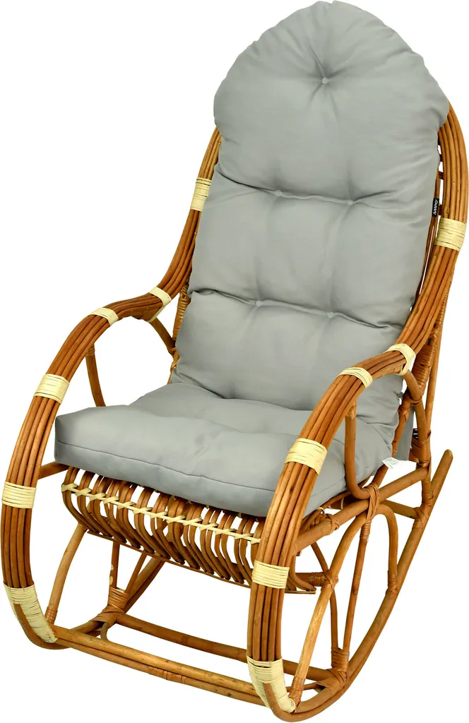 AMPO Cuscino per Sedia a Dondolo 130x50 cm Imbottito - Comfort Premium