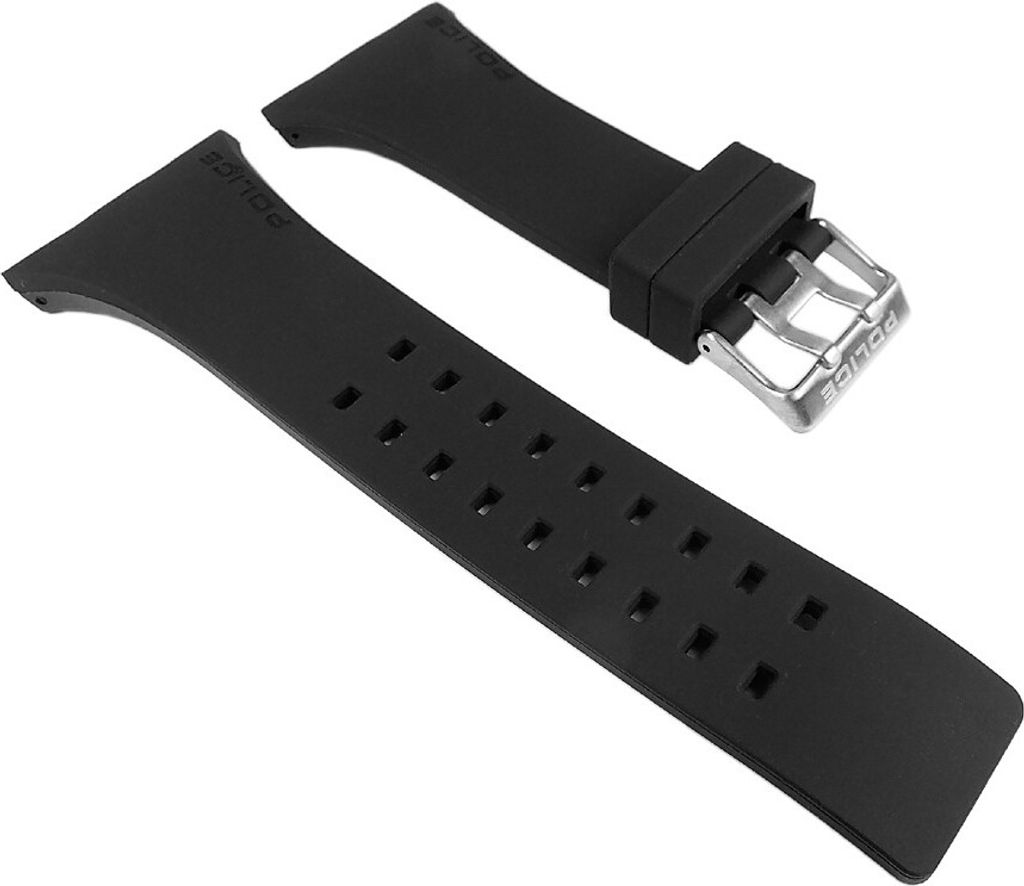 Police Vantage Ersatzband Kautschuk Band schwarz für P13077MPBS-02