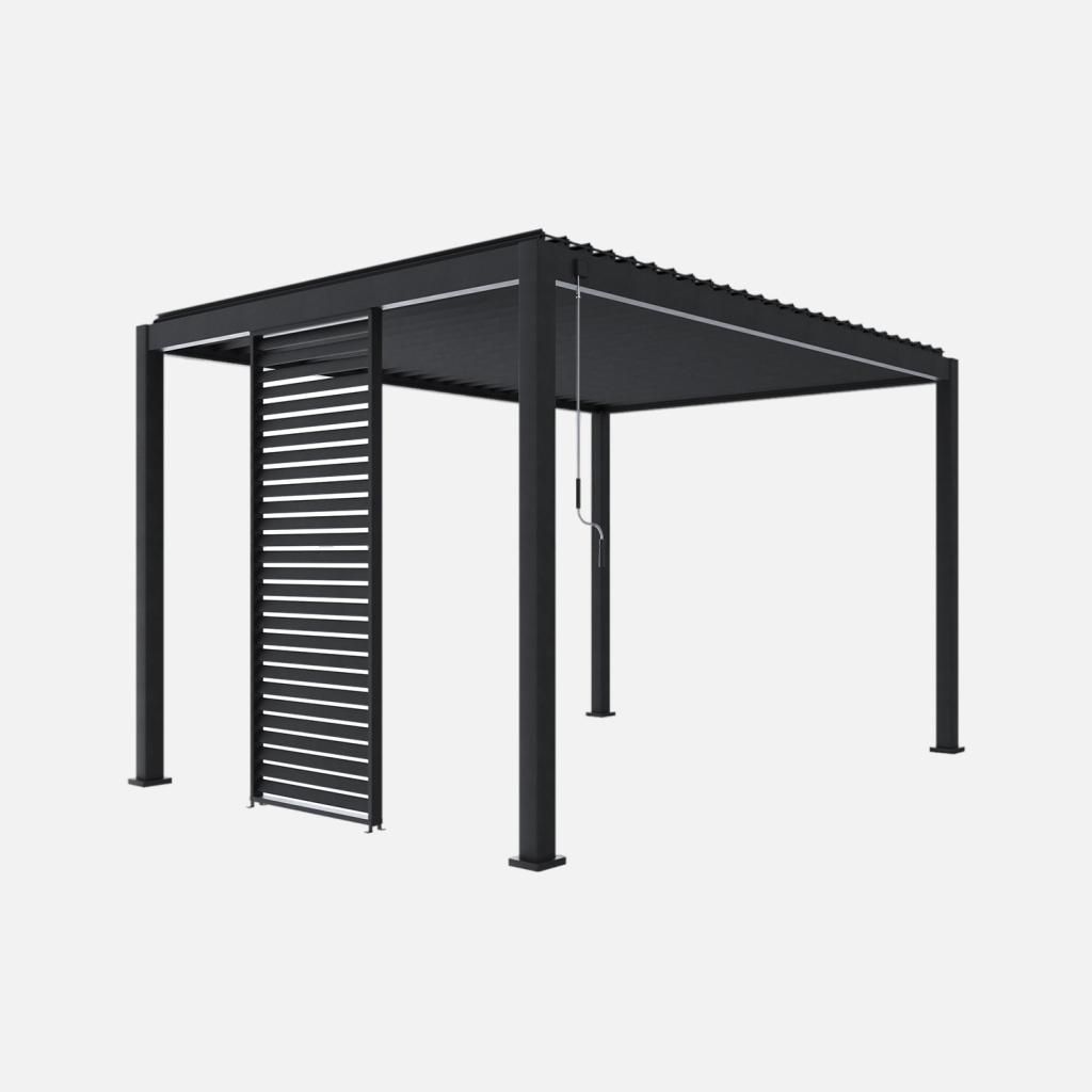 sweeek - Lamellenwand 100cm für Pergola Triomphe 3x3m V2 3x4m 3x6m - Anthrazit