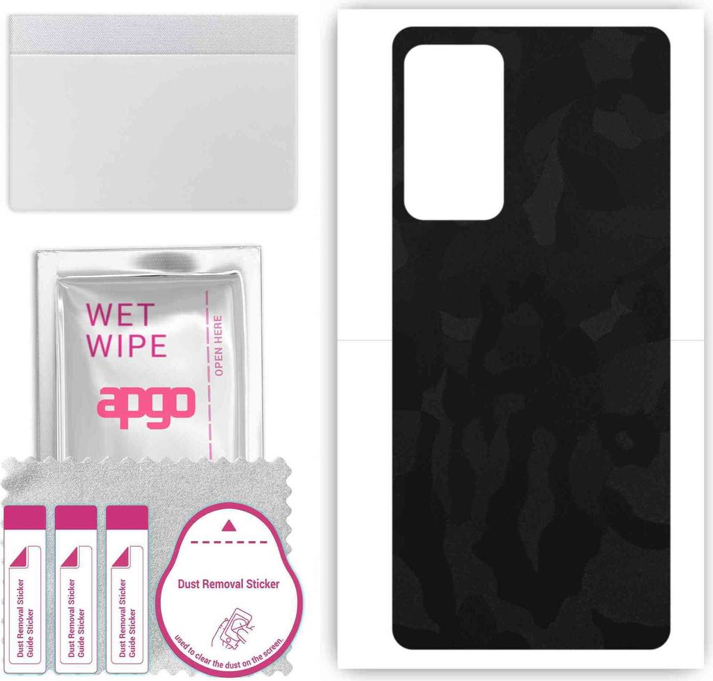 apgo Rückseite Schutzfolie, Skin, kompatibel mit Motorola Edge 20 Pro, Hinten Displayschutzfolie aus Vinylfolie, kratzfest, einfache Montage - Sch...