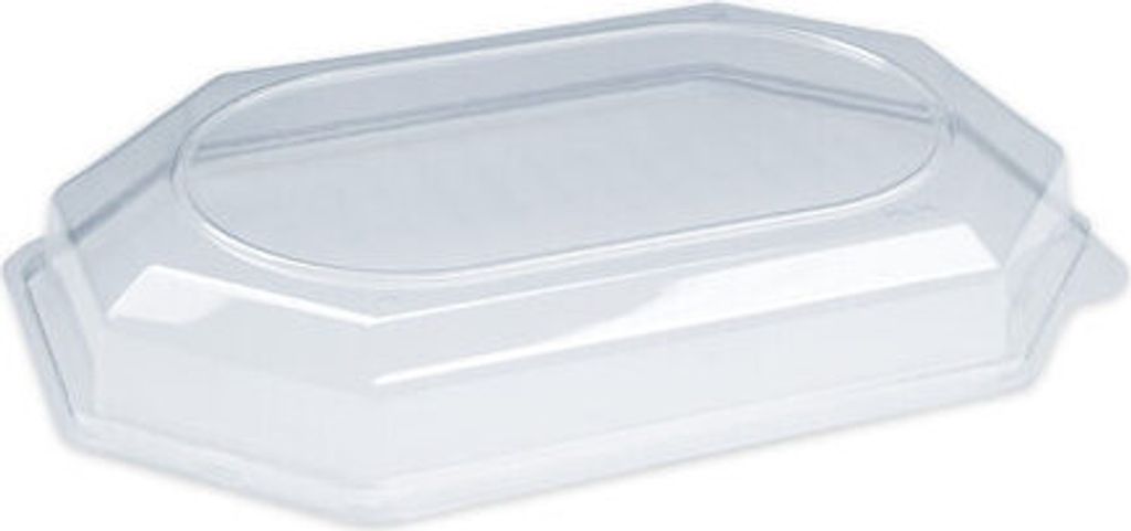 100x Domdeckel rPET klar für Catering-Platte WX-74945