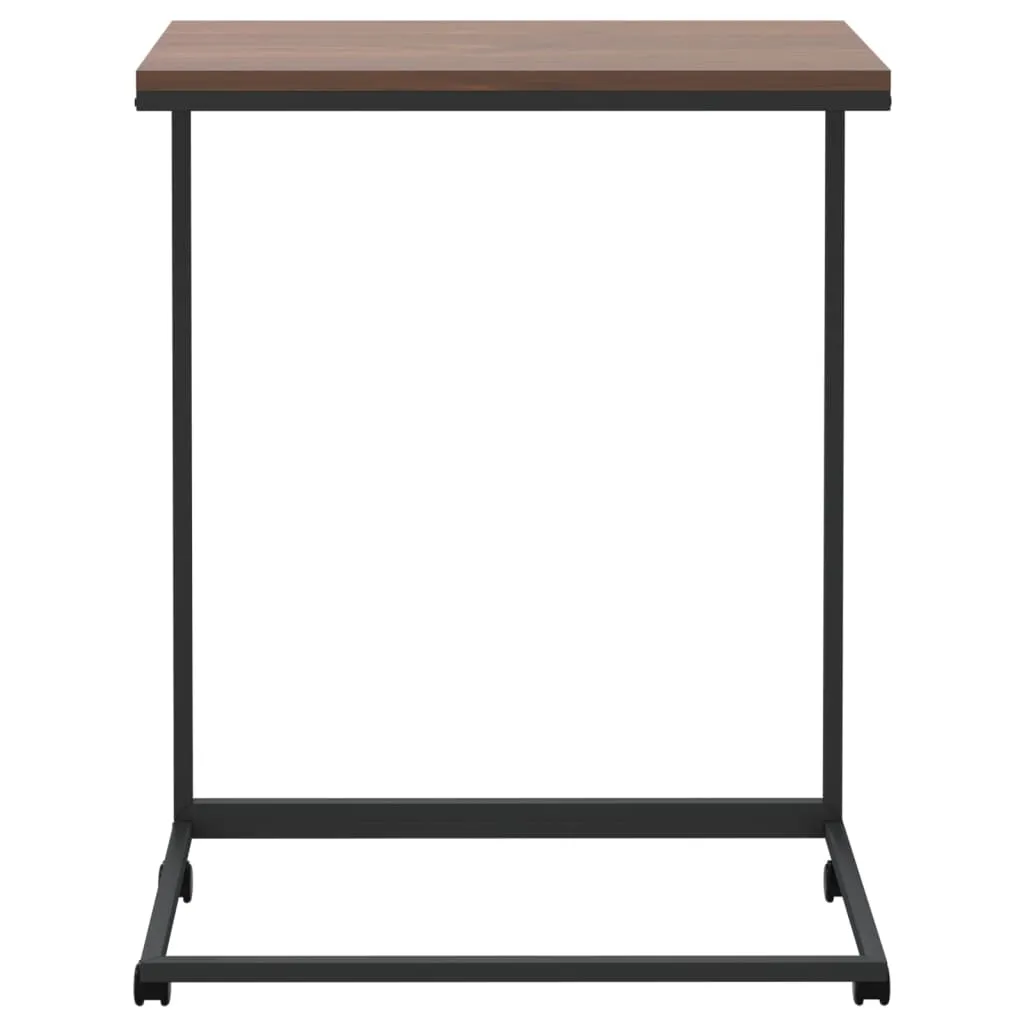 Table d'appoint mobile noire pour optimiser les petits espaces 55x35x70 cm