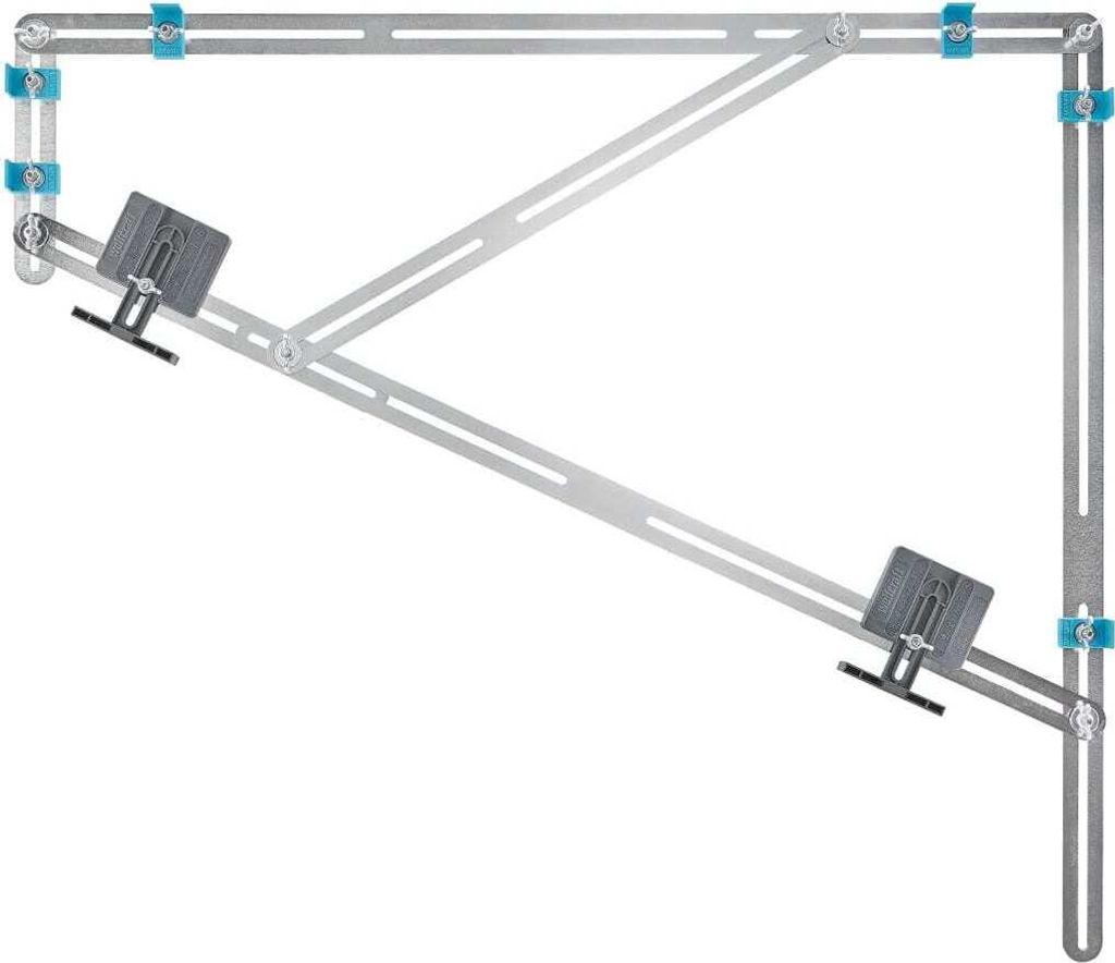 wolfcraft GmbH 5210000, Stair gauge, Čierna, Nerezová oceľ, Obrázok produktu 