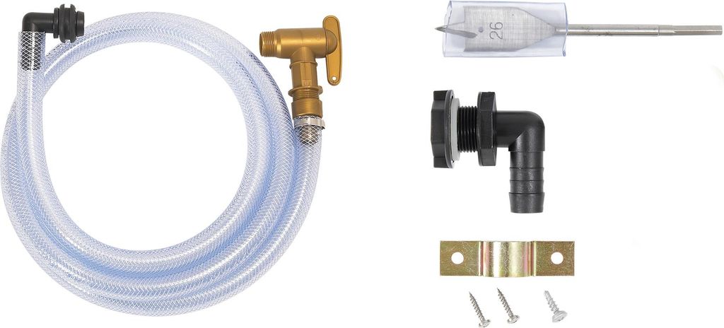 Universal-Schlauch-Set 3/4'', für vollständige entleerung des Tanks, robust