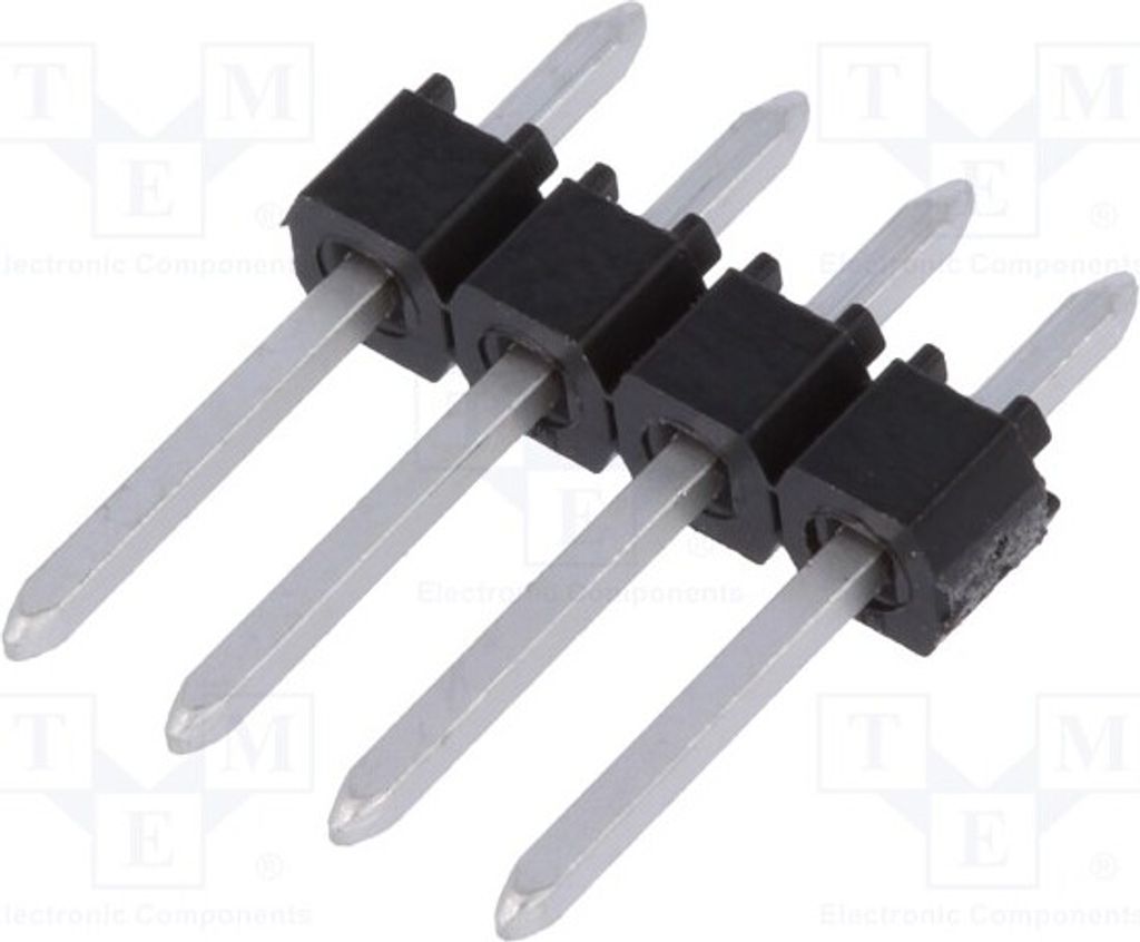 2x Stiftleiste C-Grid III Stift männlich PIN: 4 gerade 2,54mm 90120-0124 Stiftlei