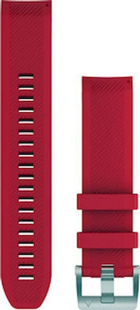 Bracelet Garmin QuickFit 20mm Silicone Rouge - Réf 010-12738-17 Original