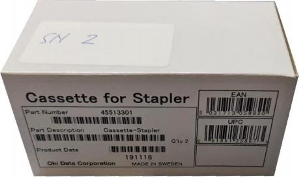 OKI 45513301, 3000 Heftklammern, MC853 Produktbild 