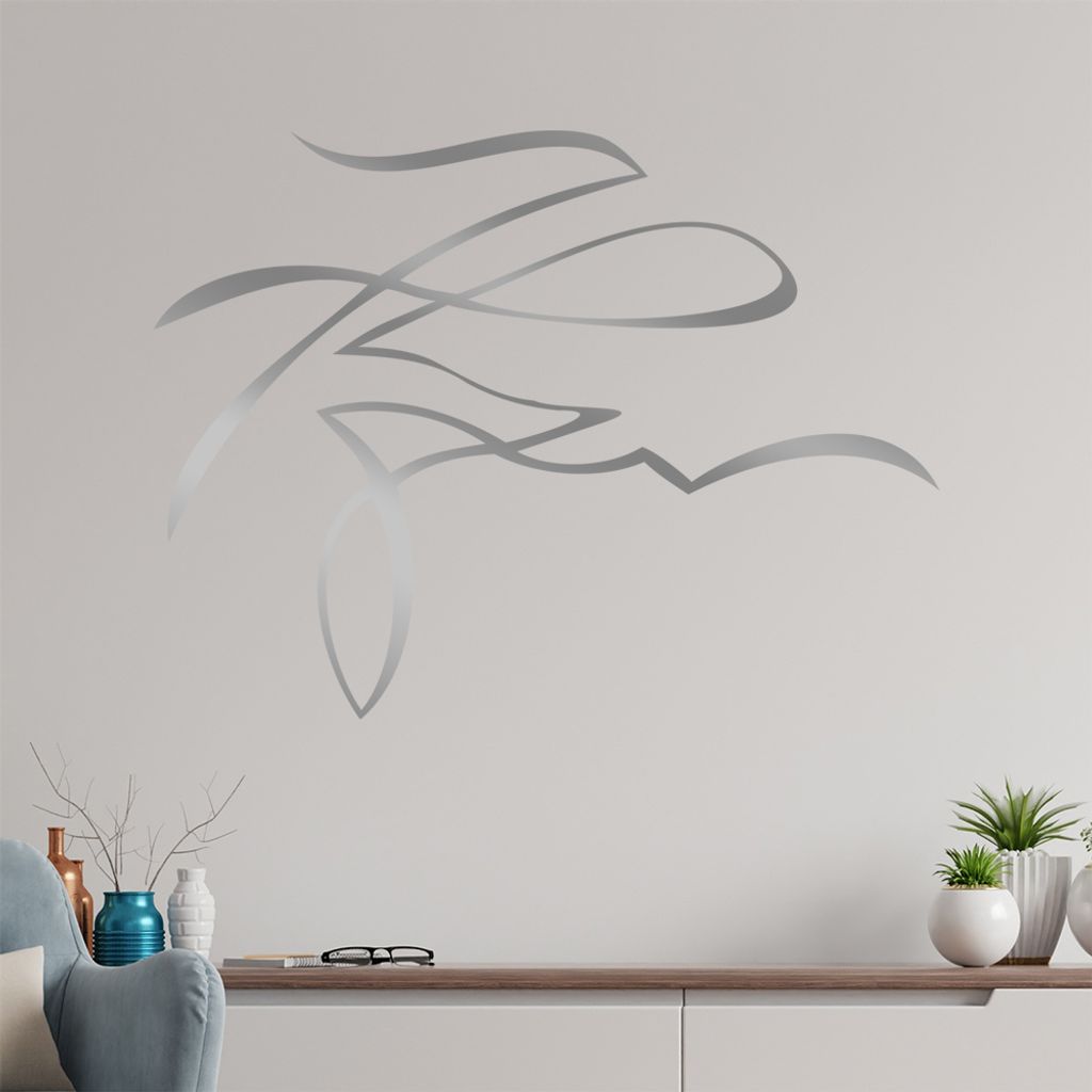 Tribal geschwungen Wandtattoo in 6 Größen - Wandaufkleber Wall Sticker - Dekoration, Küche, Wohnzimmer, Schlafzimmer, Badezimmer