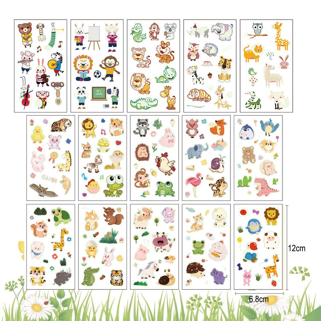 Tattoo Kinder, Leuchtende Tattoo Aufkleber für mitgebsel Produktbild 