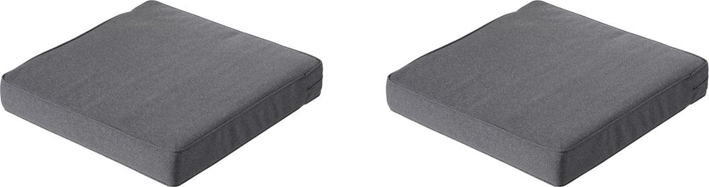Madison - Lounge Profi-Line Sitzkissen Manchester grau - ca. 60x60 cm - 2er-Set