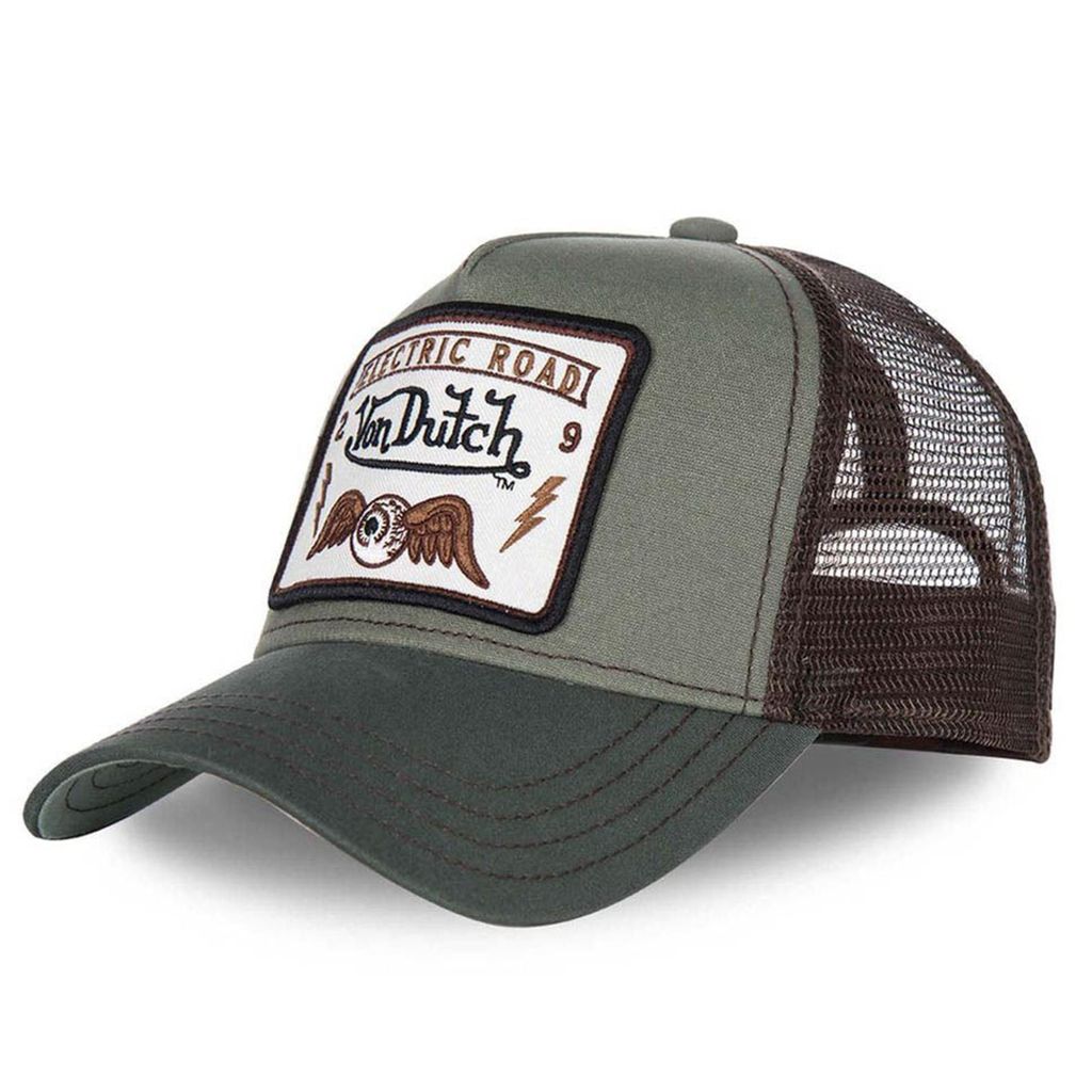 Von Dutch Originals Trucker Mesh Cap - ELECTRIC ROAD khaki