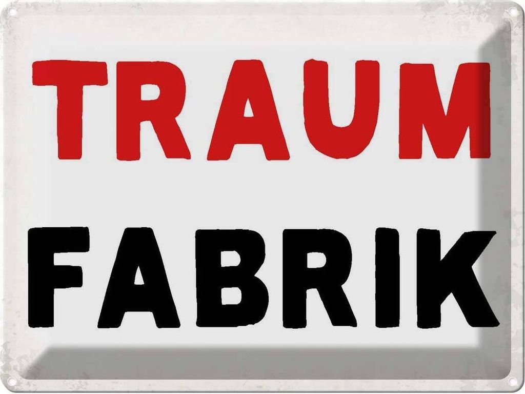 vianmo Blechschild 30x40 cm Traum Fabrik Retro Witz Humor Lustig Spaß