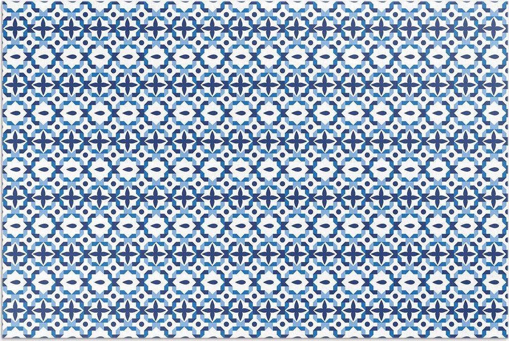 Spanisches dekoratives Mosaikmuster – Vinylteppich – 120x180 cm – Outdoor Teppich – Terrasse – Wetterfest – Modern