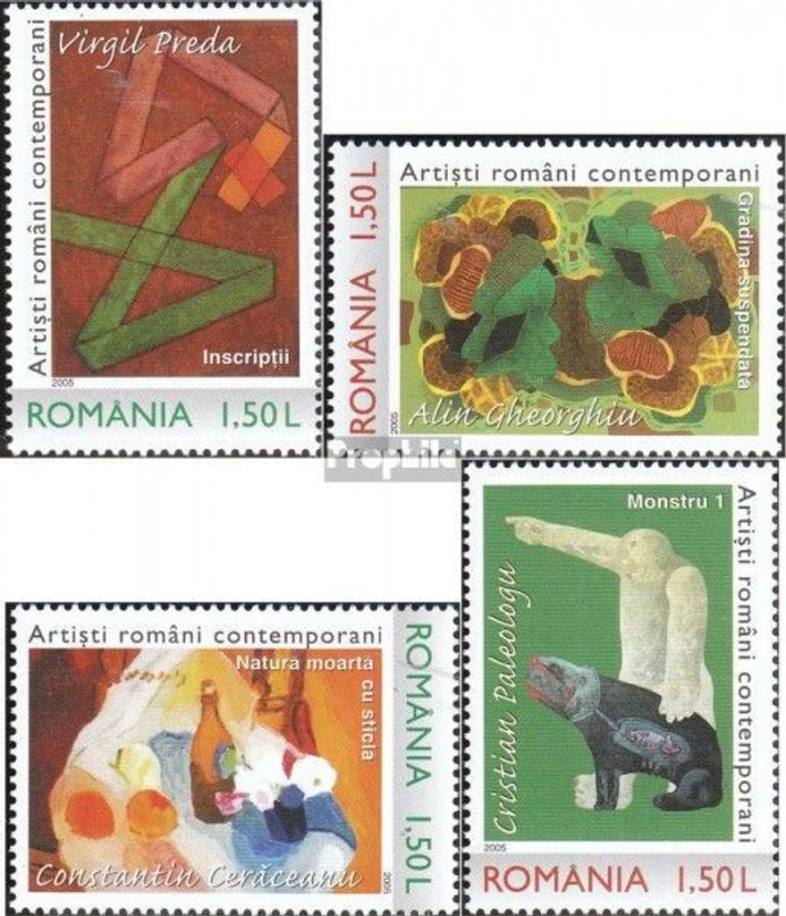Briefmarken Rumänien 2005 Mi 6016-6019 (kompl.Ausg.) Produktbild 
