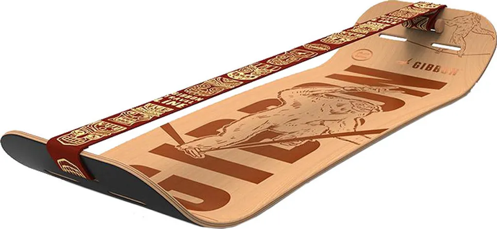 Planche Slackline en Bois de Hêtre Giboard Roots Rocker Gibbon Set