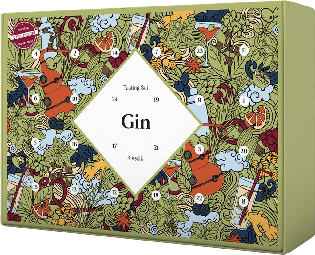 Vita Dulcis Adventskalender Gin Klassik Edition 2024 - 24x0,02l